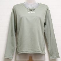 薄荷リボンモチーフ付きロゴカットソー【3(M)】