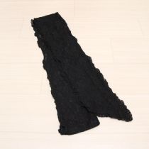 黒フラワーレースサッシュベルト