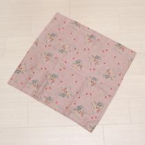 ピンク赤い実と薔薇ブーケptスカーフ