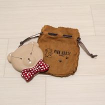 顔くまコンパクトミラー巾着付き