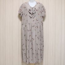 グレージュ乗馬ptワンピース