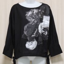 黒カメリアコサージュptブラウス
