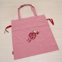 赤アンジェリークローズ刺繍巾着バッグ