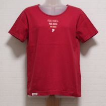 赤ロゴプリントTシャツ【L】