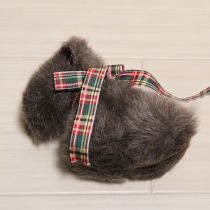 こげ茶テリアぬいぐるみコサージュ