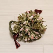 ピンク薔薇蕾ブーケコサージュ