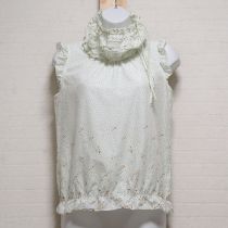 薄荷系アーモンドブロッサムブラウスティペット付き