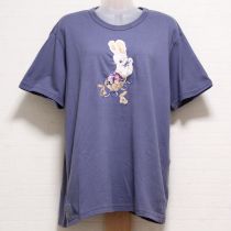 紺系ブルーベリーアイズ刺繍Tシャツ【3(M)】