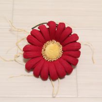 赤藁付き雛菊コサージュ