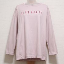 ピンクロゴ長Tシャツ