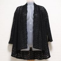 黒総レースカーディガン