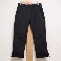 黒カメリア刺繍裾レースストレッチレギンス【4(11号)】