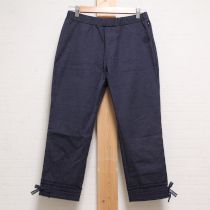 紺カメリア刺繍裾レースストレッチレギンス【4(11号)】