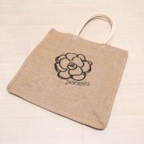 ベージュカメリアpt麻トートバッグ