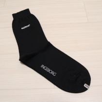 黒ロゴ刺繍ソックス