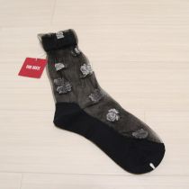 黒薔薇柄シア―ソックス