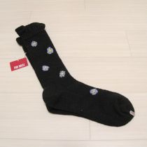 黒花柄ソックス