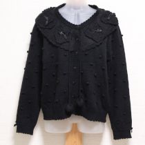 黒ハートモチーフカーディガン