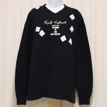 黒パッチ付きロゴトレーナー【L】