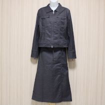 黒ストレッチソフトデニムスーツ【L】