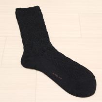 黒透かし編みソックス