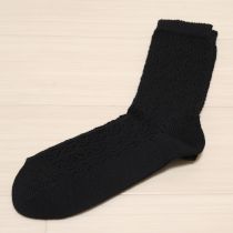 黒模様編みソックス