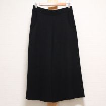 黒ニットワイドパンツ【4(11号)】