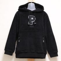 黒Pロゴフリースパーカー