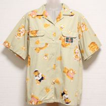 薄荷ファミリーくまptブラウス【L】