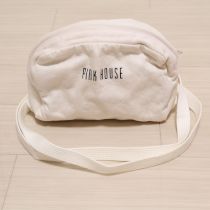 生成ロゴ入りデニム2WAYポーチ