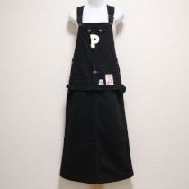 黒くまワッペンサロペットスカート