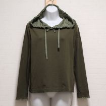 カーキローンフード付きカットソー【4(L)】