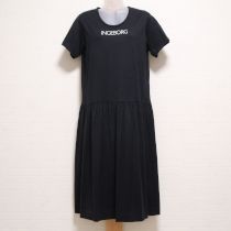 黒ロゴプリントカットソーワンピース
