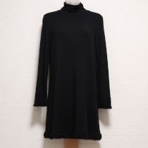 黒シフォンフリルカットソーチュニック【9号】