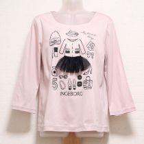 ピンクアイテムアイコンTシャツ【4(11号)】