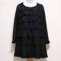 黒フラワーレースセットアップチュニックブラウス【3(9号)】