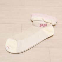 ピンク系ロゴフリルソックス