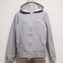 グレーロゴ刺繍パーカー【L】