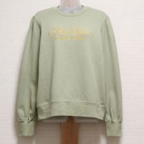 薄荷ブラッシュロゴ刺繍トレーナー