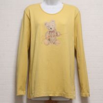 からし花くま長Tシャツ【L】