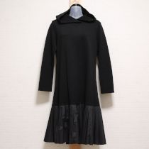 黒裾プリーツカットソーワンピース【3(9号)】