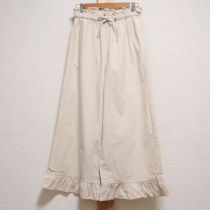 ベージュクラシックポプリンパンツ