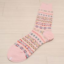 ピンクノルディックソックス