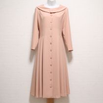 ピンクフレアジョーゼットワンピース【M】