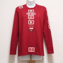 赤ネーム使いロゴ長Tシャツ【M】