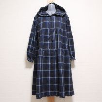 ブルーチェックネルワンピース