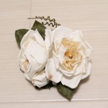 白薔薇ブーケコサージュ