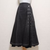 黒ピコフリルレイヤー風スカート【4(L)】