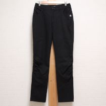 黒カメリアパッチ付きストレッチパンツ【4(11号)】