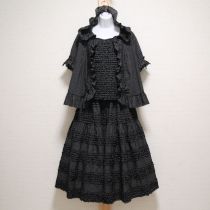 黒ドットピコフリルローン3点セット
